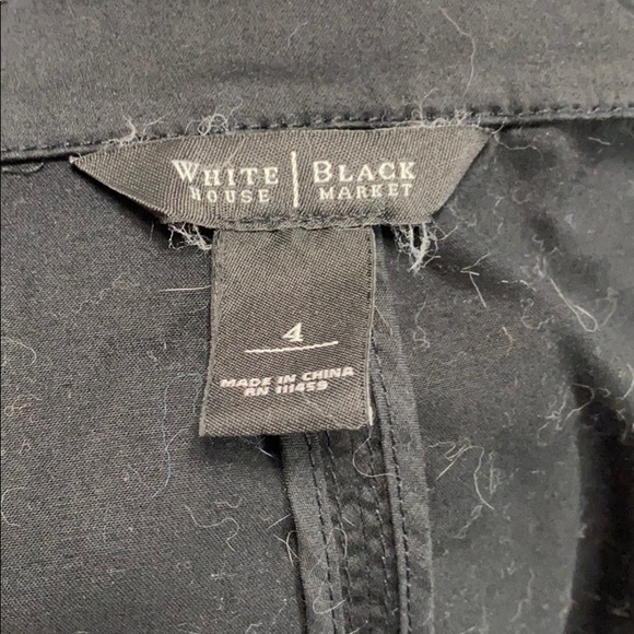 WHBM Black Military Jacket size 4 - Picture 7 of 8